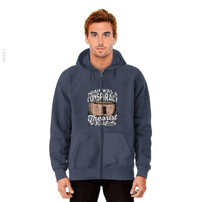 Samenzweringstheoreticus Theorie Science Fiction Hoodies met rits door @Silviaro