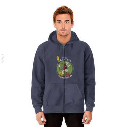 Goofy Outdoorsman Father's Day Walt Disney World Zip Hoodie By @Nasim.Naz13