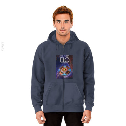 Jeff Lynne's ELO Tour Final Over and Out 2024 Sudaderas con cremallera por @Silviaro