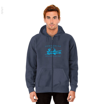 John Prine zoet de vis en fluit live Hoodies met rits door @Breez