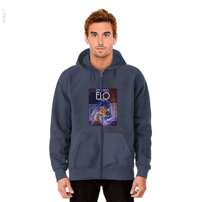 Jeff Lynne's ELO Tour 2024 Datum Hoodies met rits door @Silviaro