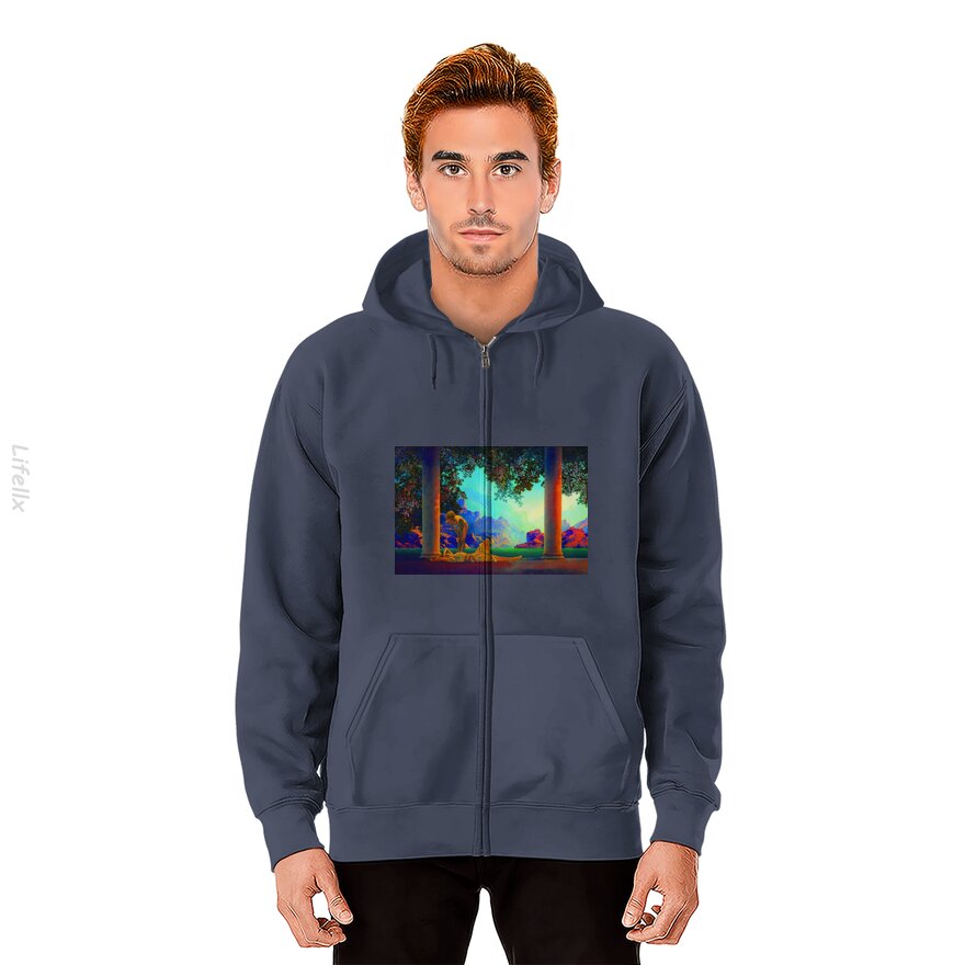 Surreal Psychedelic 1920s Zip Hoodie By @Silviaro