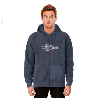 The Doobie Brothers 2024 Tour Hoodies met rits door @Silviaro