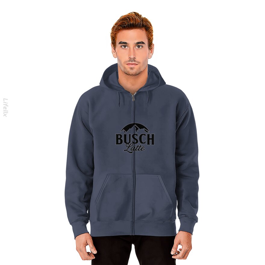 Busch Latte Socks Zip Hoodies By @Breez