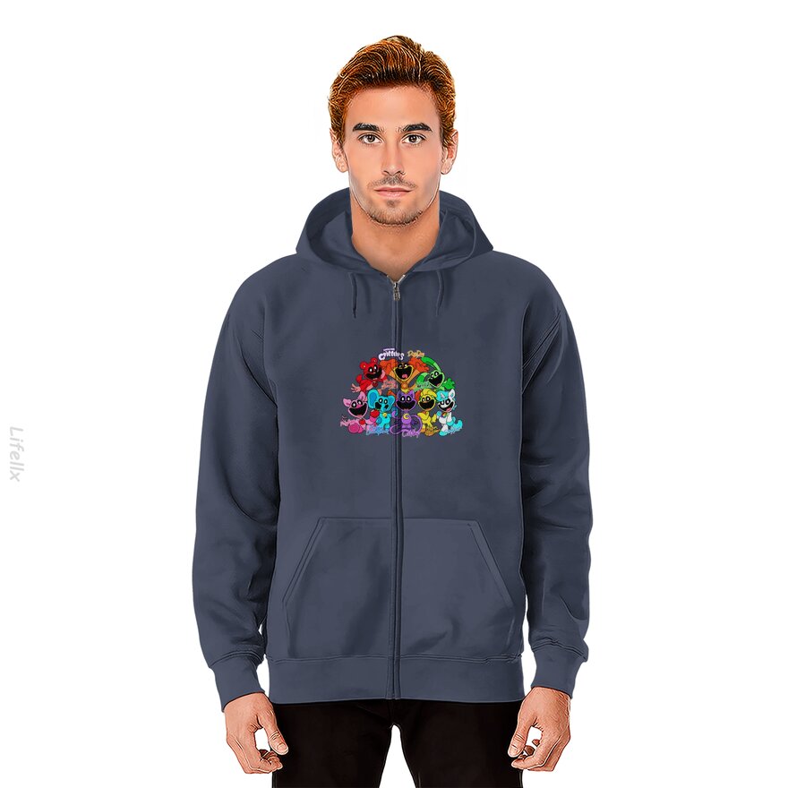 Poppy Playtime Chapter 3 Smiling Critters Catnap Zip Hoodies By @Breez