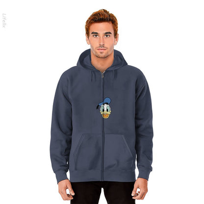 Retro Donald Zip Hoodies By @Silviaro