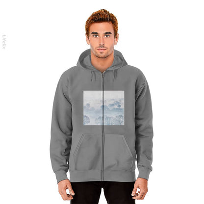 Geluid van stilte Hoodie met rits door @Breez