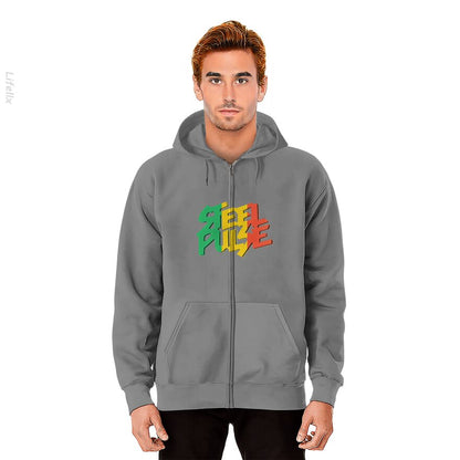 Steel Pulse Zip Hoodie By @Silviaro