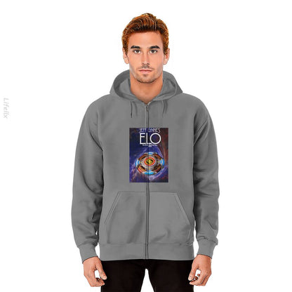 Jeff Lynne's ELO Over and Out Final Tour 2024 Zip Hoodies By @Silviaro