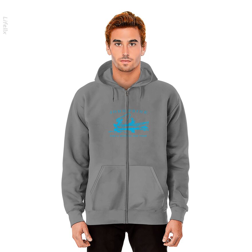 John Prine zoet de vis en fluit live Hoodies met rits door @Breez