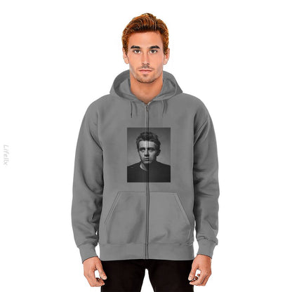 James Dean vintage Zip Hoodie By @Breez