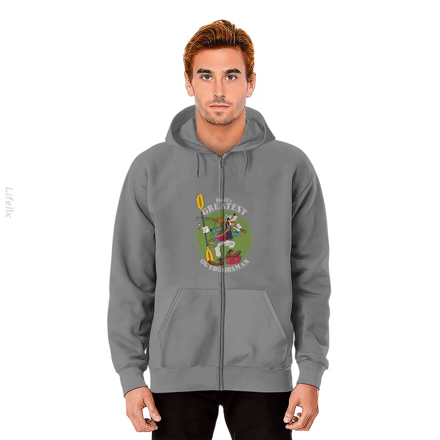 Goofy Outdoorsman Father's Day Walt Disney World Zip Hoodie By @Nasim.Naz13