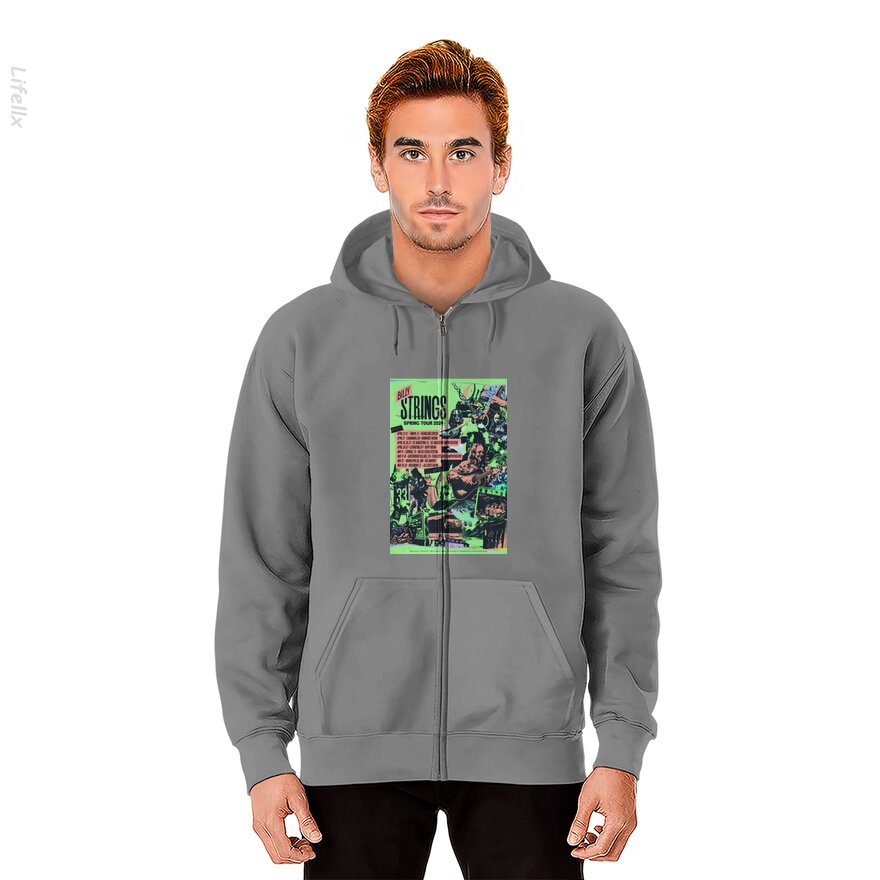 Billy Strings Spring Tour 2024 Tour poster Zip Hoodies By @Breez