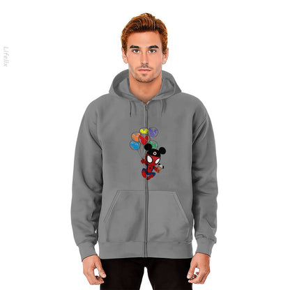 Disney Spiderman Ballonnen Hoodie met rits door @Breez