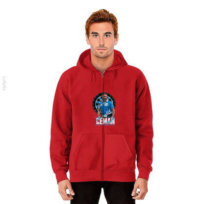 Wales The Iceman Darts PDC 2022 Zip Hoodies By @Breez