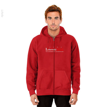 Lebowski 24 voor president 2024 Hoodie met rits door @Silviaro