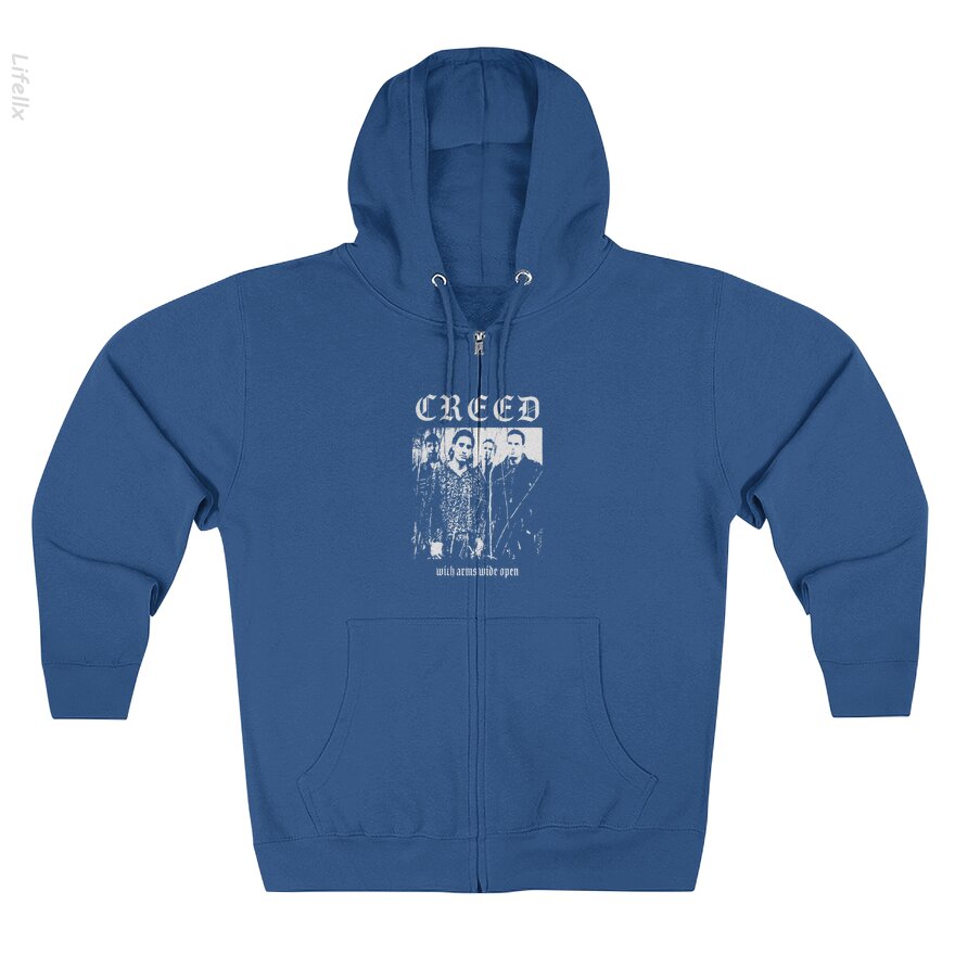 Vintage Creed 2024 Tour Zomer van '99 Hoodies met rits door @Silviaro