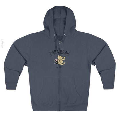 Winnie the Pooh Papa Bear Black Zip Hoodie By @Estani