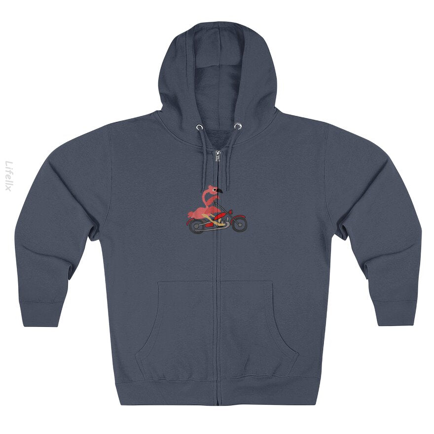 Bird Motorcycle Zip Hoodie By @Breez