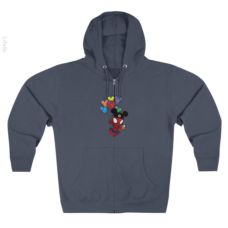 Disney Spiderman Balloons Zip Hoodie By @Breez