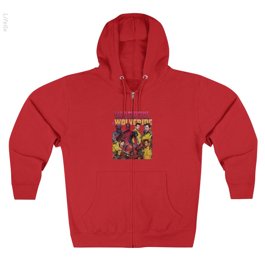 Deadpool 3 Movie Zip Hoodie By @Silviaro