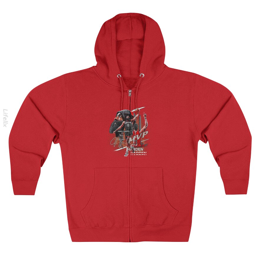 Vintage 90s Graphic Style James Harden Zip Hoodies By @Silviaro