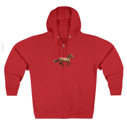 Horse Clothing Accessories Zip Hoodie By @Breez