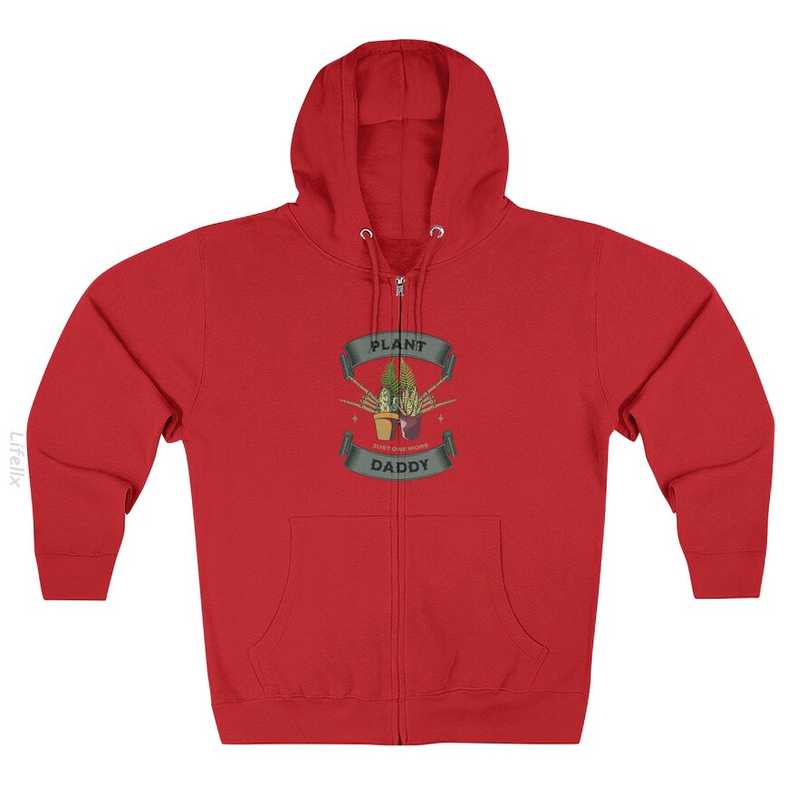 Plant Daddy Lover Double Sided Zip Hoodies By @Estani