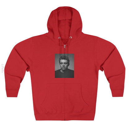 James Dean Vintage Hoodie met rits door @Breez