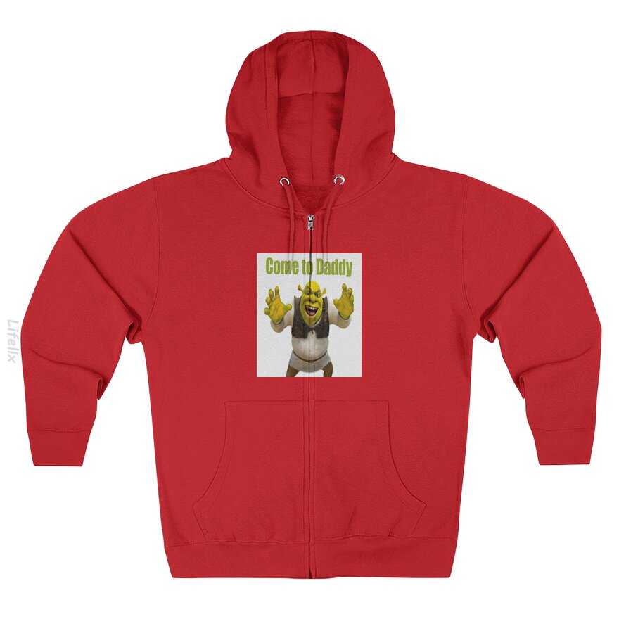 Funny Shrek Come in Daddy Zip Hoodie By @Javierbarrera9500