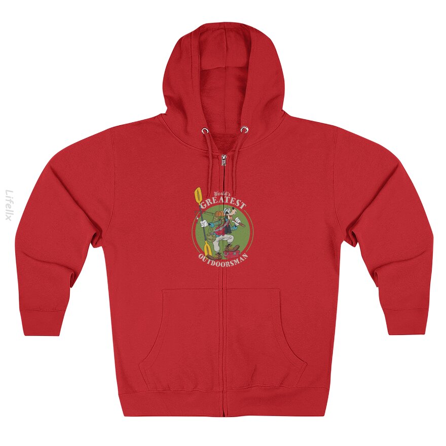 Goofy Outdoorsman Father's Day Walt Disney World Zip Hoodie By @Nasim.Naz13