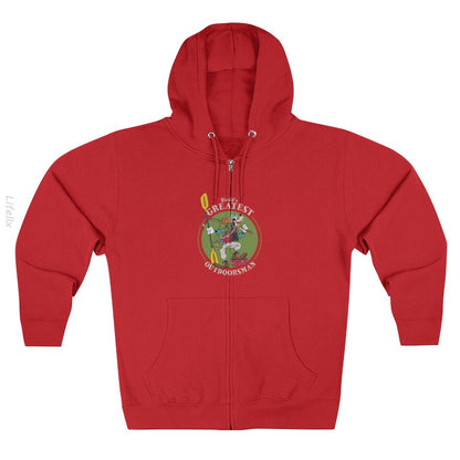 Goofy Outdoorsman Father's Day Walt Disney World Zip Hoodie By @Nasim.Naz13