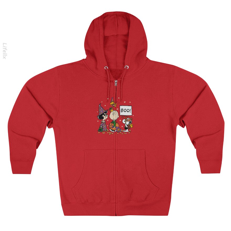 Snoopy retro Halloween Sudaderas con cremallera por @Silviaro