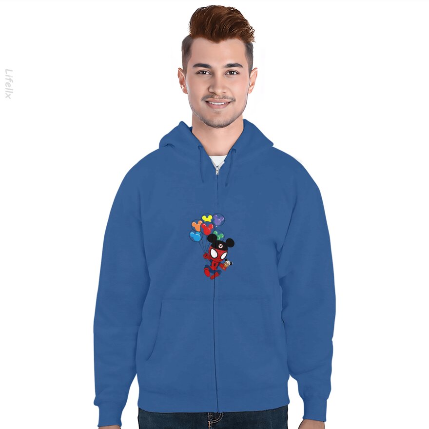 Disney Spiderman Ballonnen Hoodie met rits door @Breez