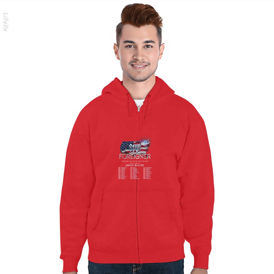 Foreigner and Styxs 2024 Tour Zip Hoodies By @Breez