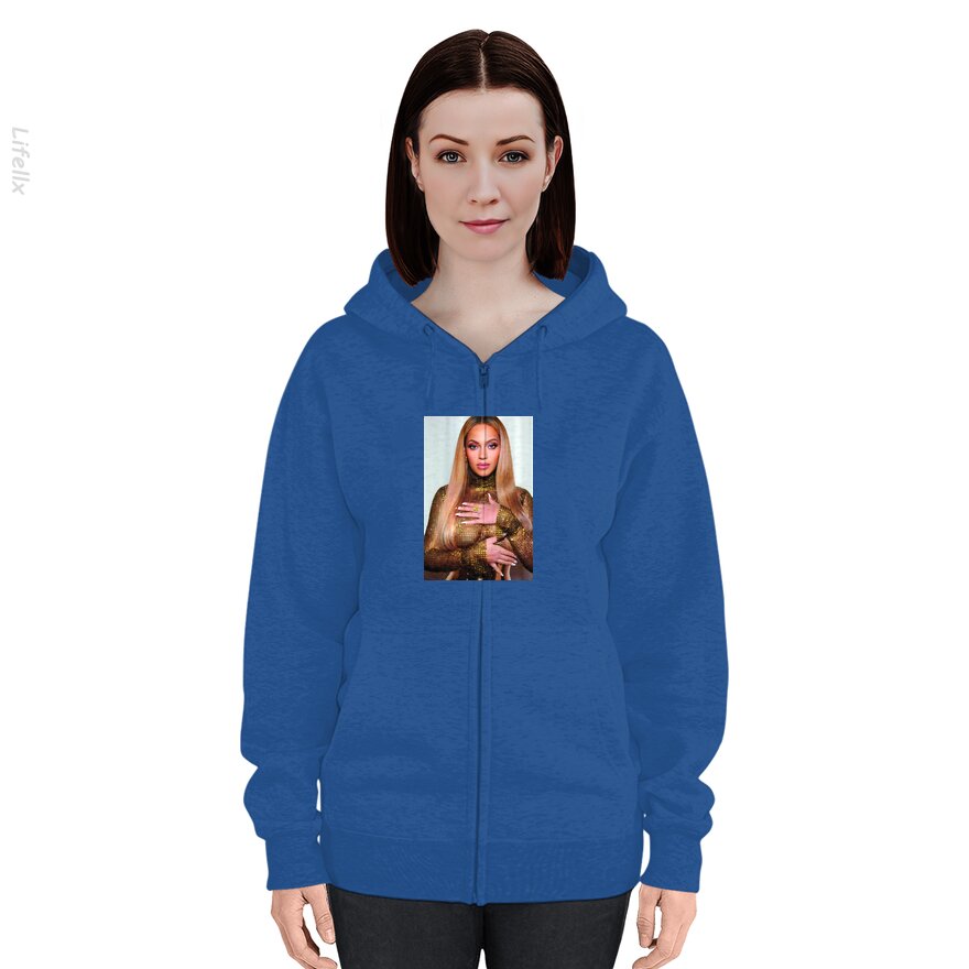 Beyonce's Enchanting Portrait Zip Hoodies By @Silviaro