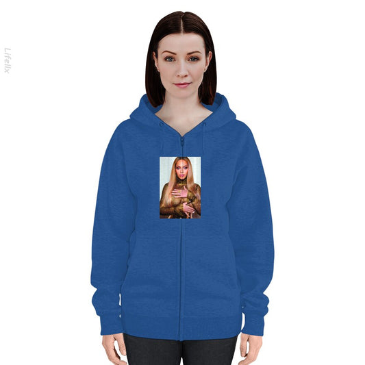 Beyoncé's Betoverend Portret Hoodies met rits door @Silviaro