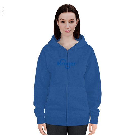 Kroger Logo Zip Hoodie By @Jonas