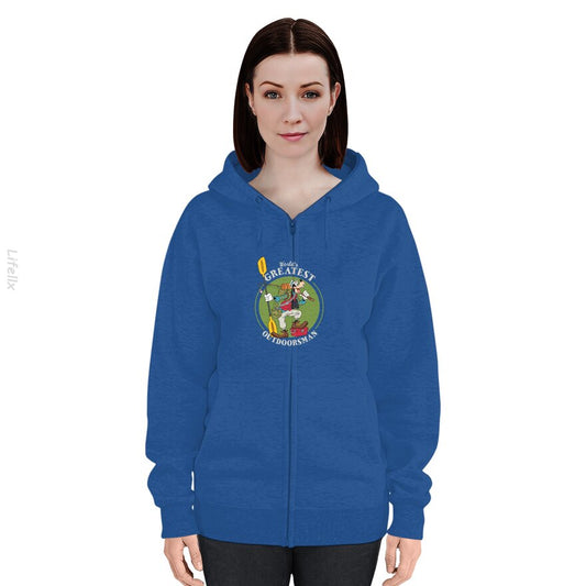 Goofy Outdoorsman Father's Day Walt Disney World Zip Hoodie By @Nasim.Naz13