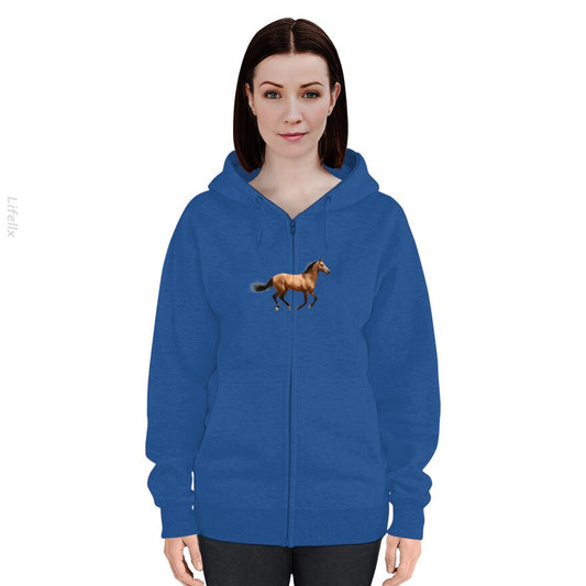 Accesorios de Ropa para Caballos Sudadera con cremallera por @Breez