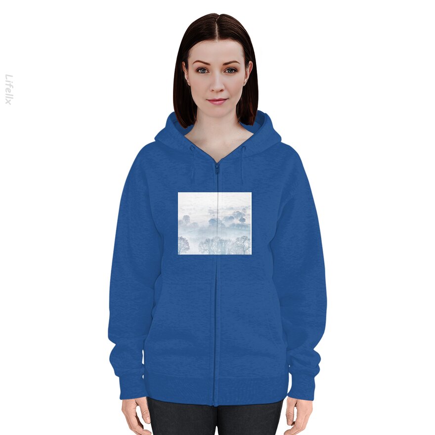 Geluid van stilte Hoodie met rits door @Breez