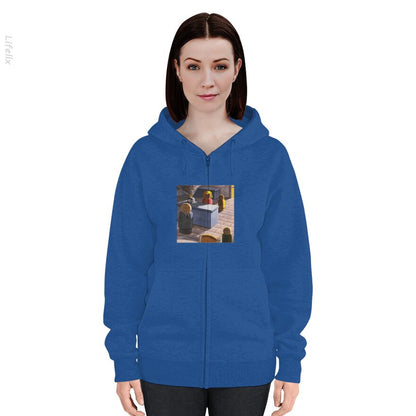 Sunny Day Real Estate - Dagboekjongen Hoodies met rits door @Breez