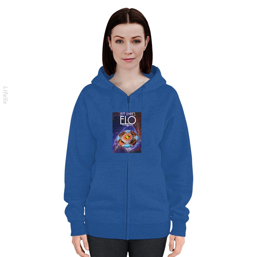 Jeff Lynne's ELO Over and Out Finale Tour 2024 Hoodies met rits door @Silviaro