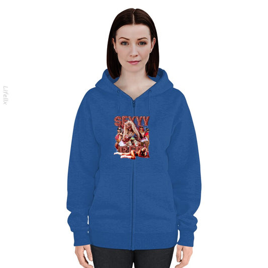 Sexyy Red 90s Muziek Rap Hoodies met rits door @Breez