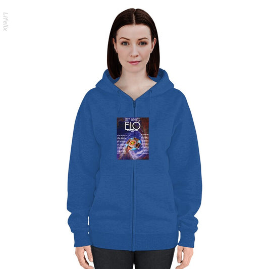 Jeff Lynne's ELO Tour 2024 Datum Hoodies met rits door @Silviaro