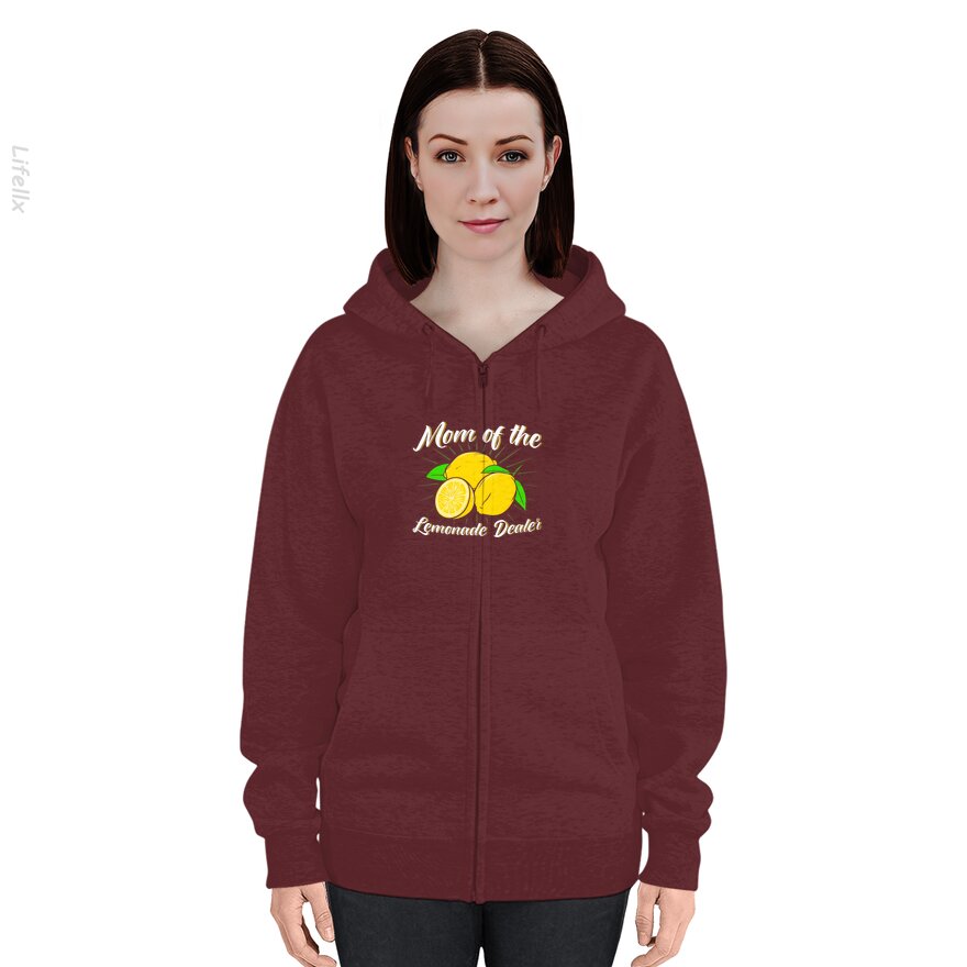 Mom Of Lemon Juice Store Business Zip Hoodie By @Baloshiya