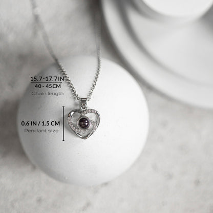 Collana con proiezione di foto personalizzata, collana con immagine commemorativa personalizzata