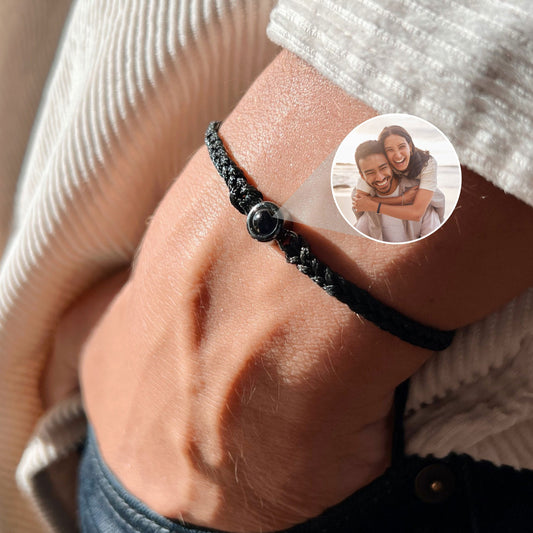 Benutzerdefinierte Foto Projektion Armband Geschenk für Ehepaar