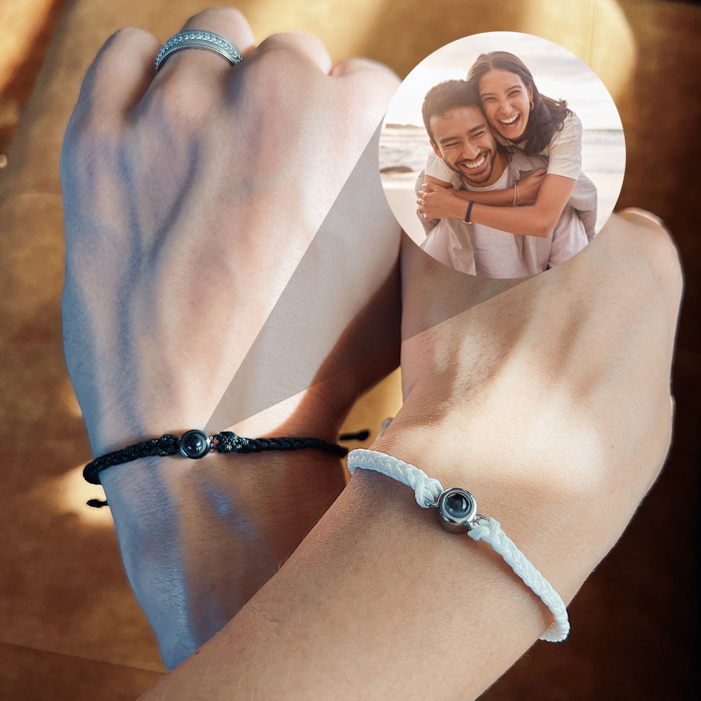 Pulsera de proyección de fotos personalizada Regalo para pareja