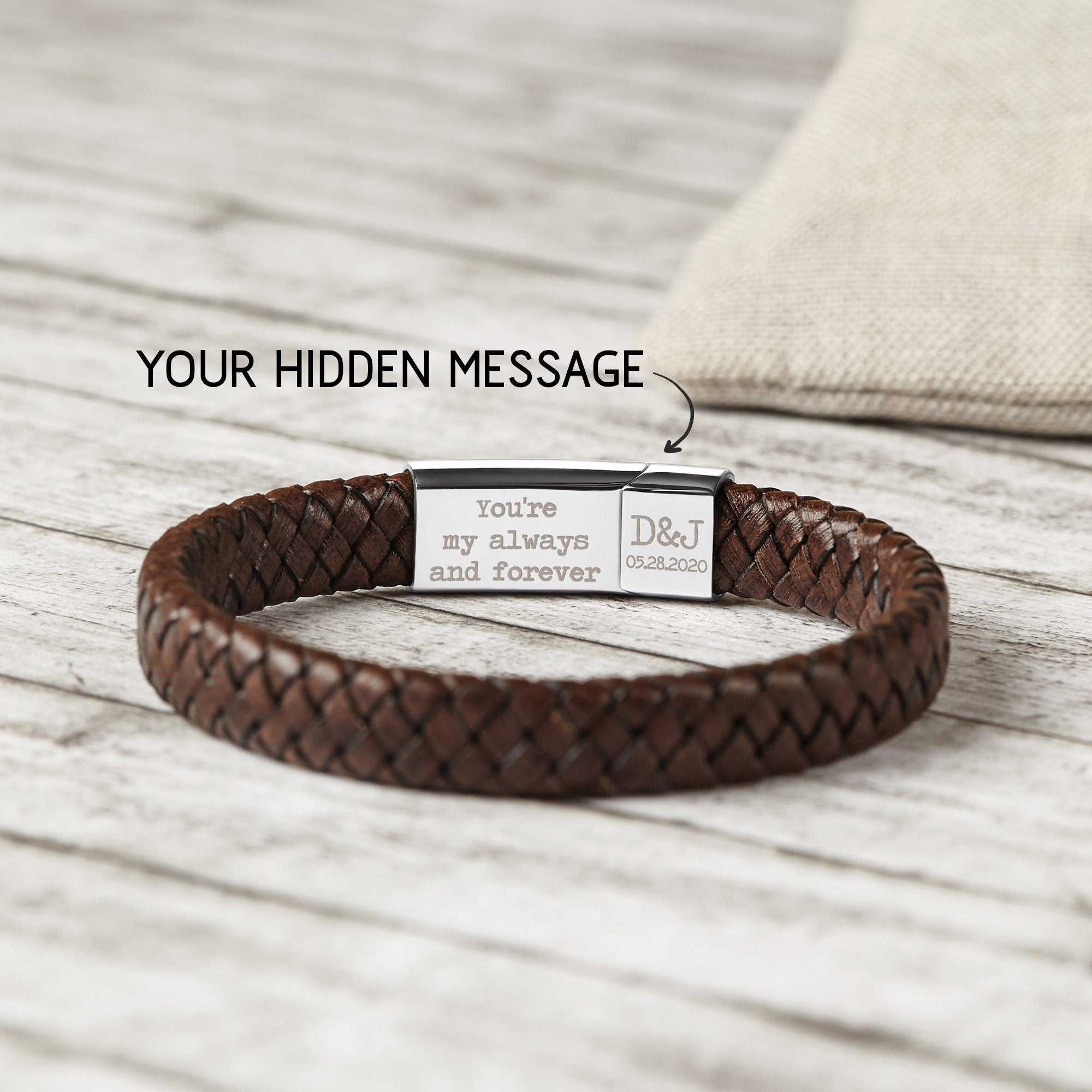 Hidden Message Bracelet (ONE WORD/NAME) – Goldie Links